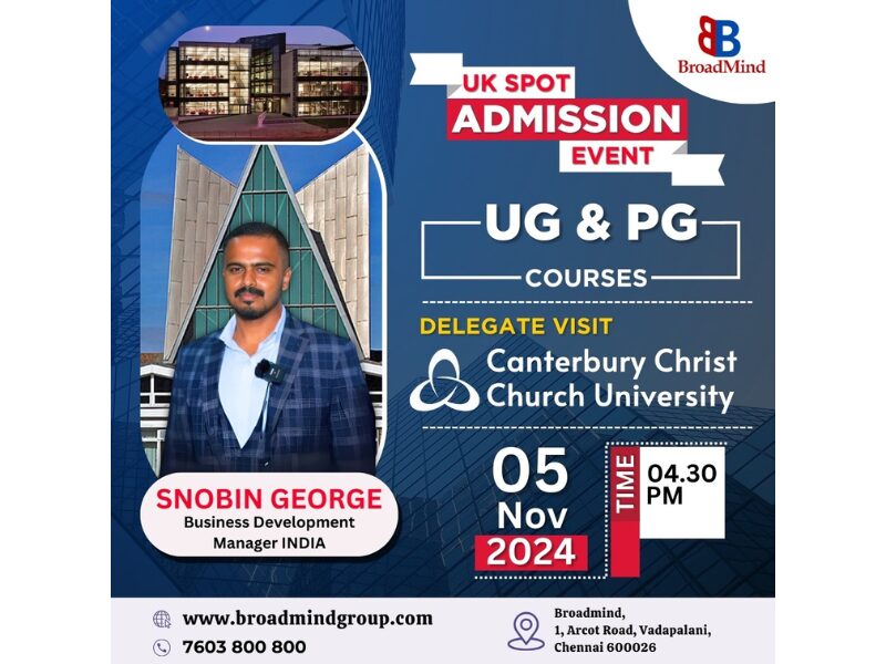 UK Spot Admission Event for UG & PG Courses